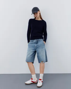 NicoletteSW Shorts - Light denim blue