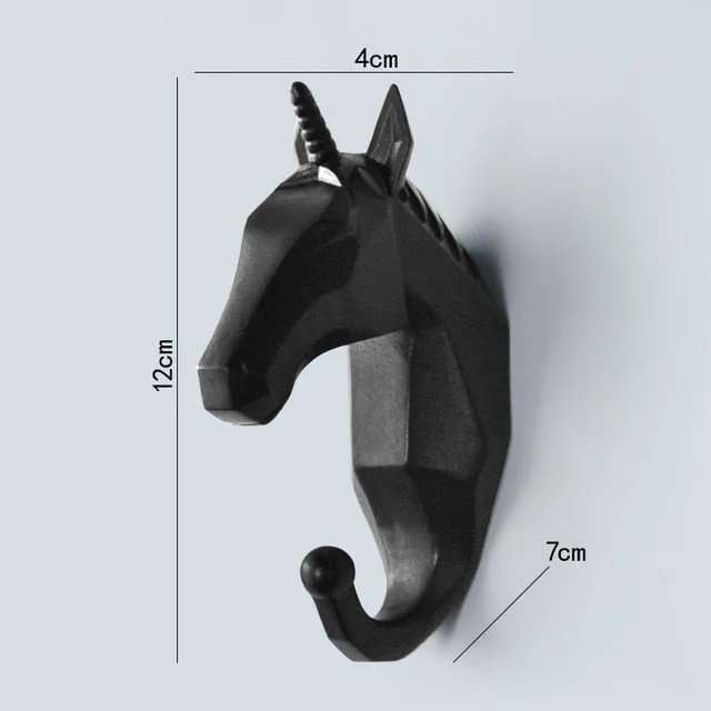 Nordic Animal Hanging Coat Hook Wall Punch-free Deer Head Key Hanger Home Storage