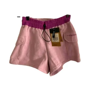 NORTH FACE WOMEN'S FLEECE UTILITY SHORTS NWT LIGHT &amp; DARK PURPLE XLARGE