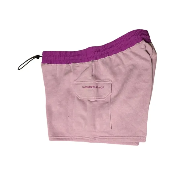 NORTH FACE WOMEN'S FLEECE UTILITY SHORTS NWT LIGHT &amp; DARK PURPLE XLARGE