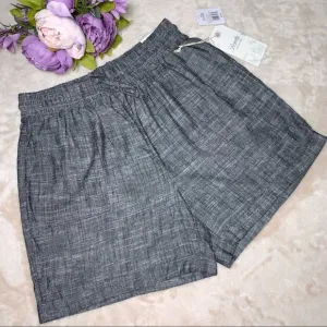 NWT Royalty for Me Grey Linen Shorts