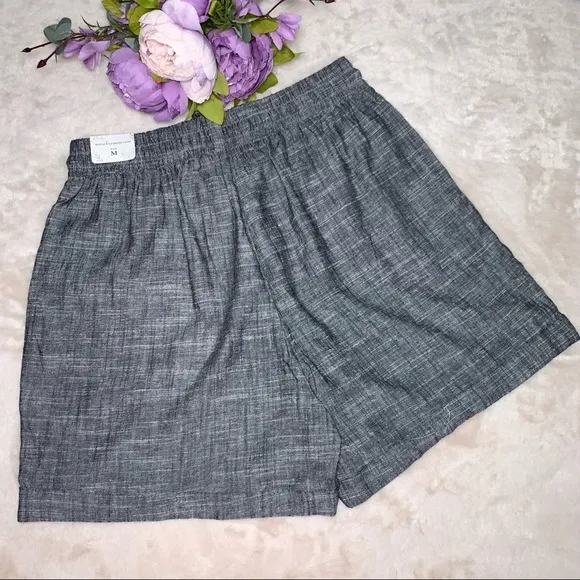 NWT Royalty for Me Grey Linen Shorts