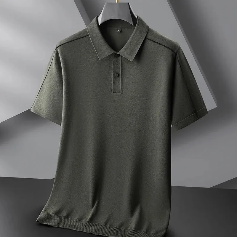 Obsidian Phoenix Luxury Wool Short Sleeve Pullover Sweater