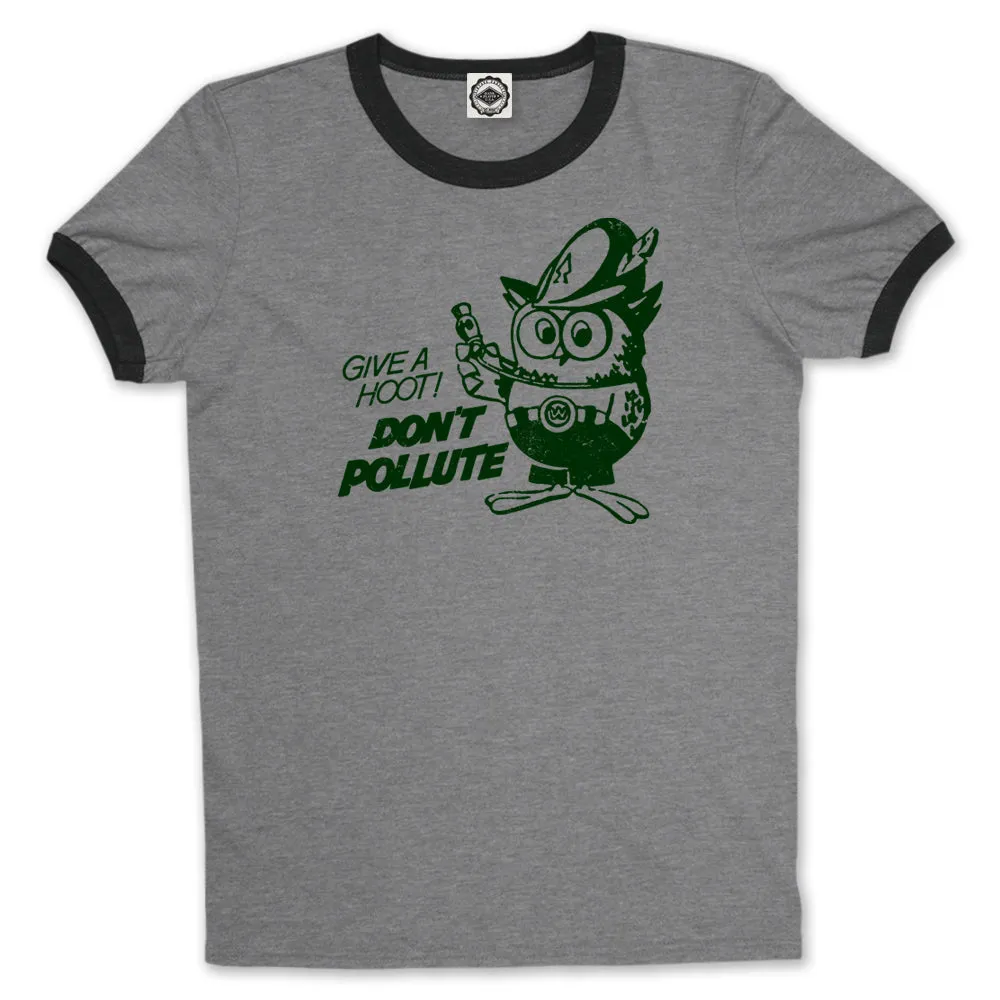 Official Woodsy Owl Men's Ringer Tee