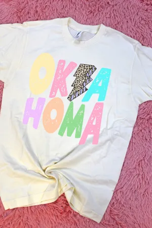 Oklahoma Bolt Pastel Unisex Blend Tee