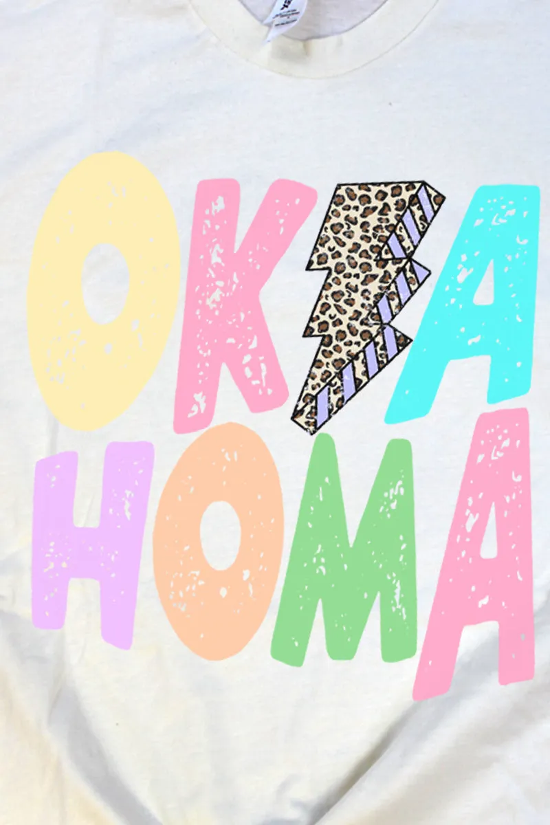 Oklahoma Bolt Pastel Unisex Blend Tee
