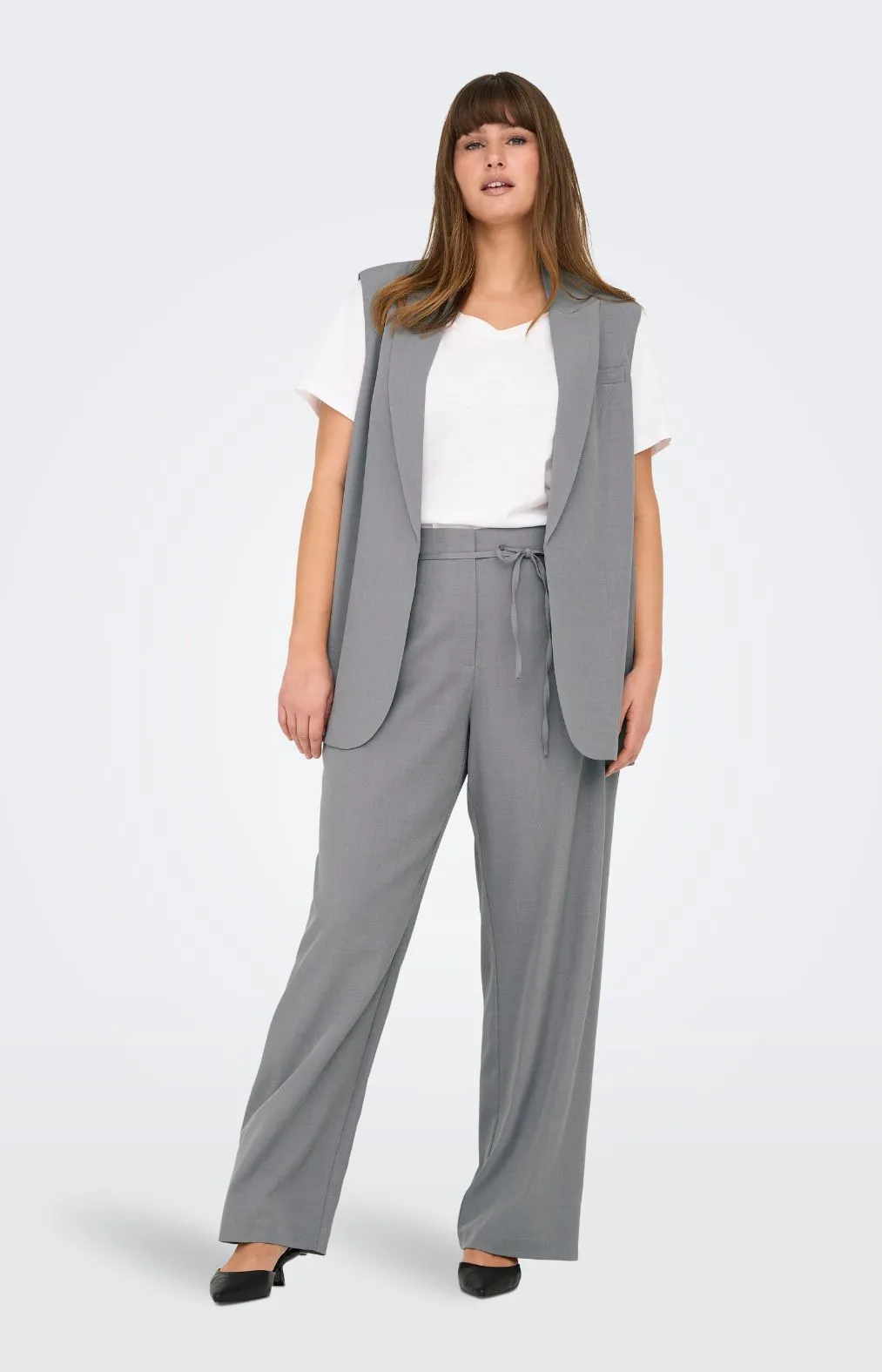 Only Carmakoma Marine Waistcoat in Grey