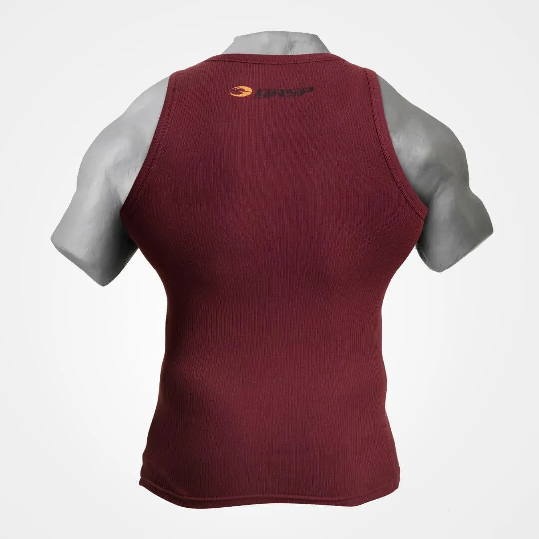Original Ribbed Tank Maroon