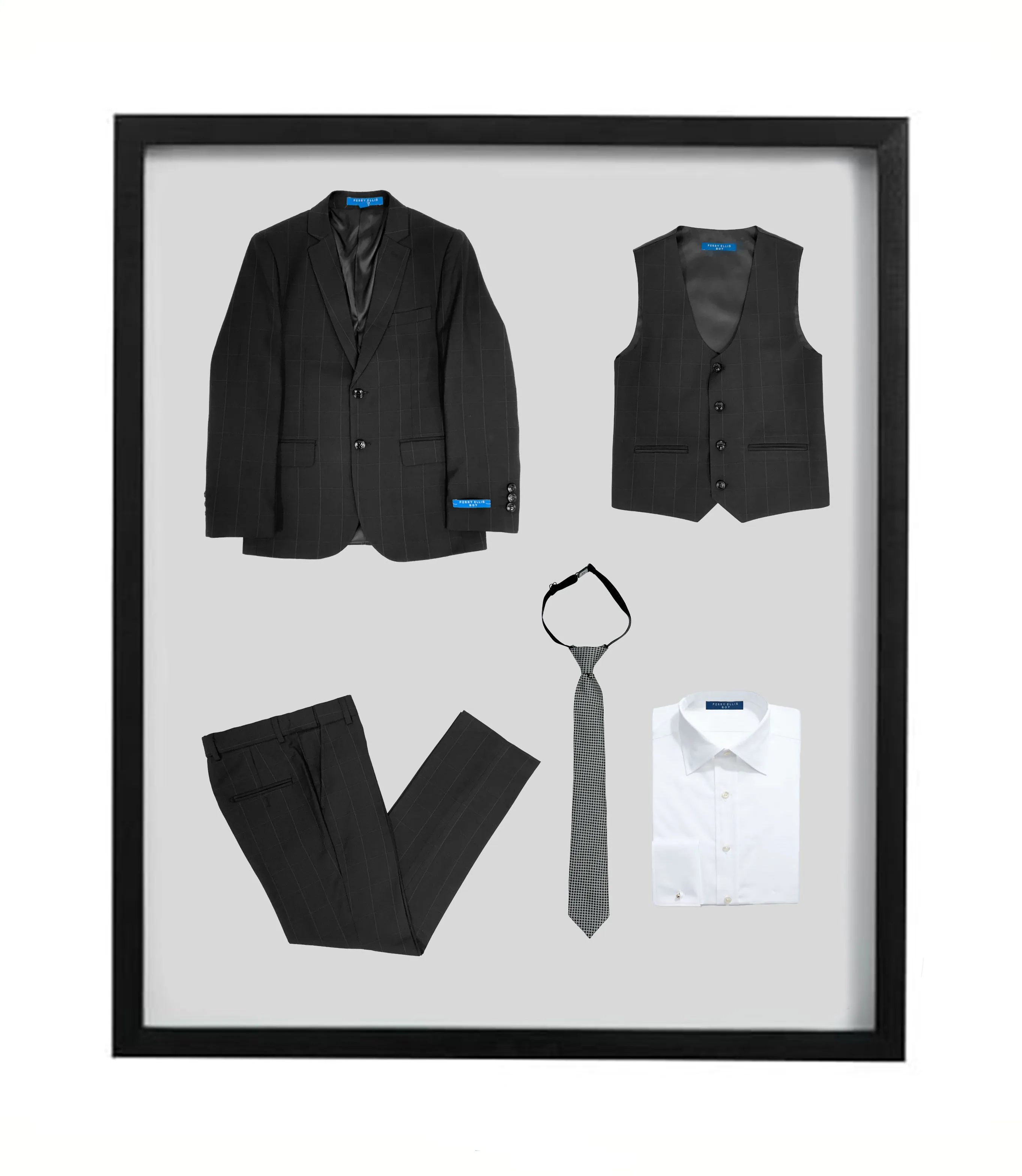 Perry Ellis Boy's 5pc Solid Suit