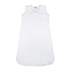 Pima Cotton Basket Weave Baby Sack White / White