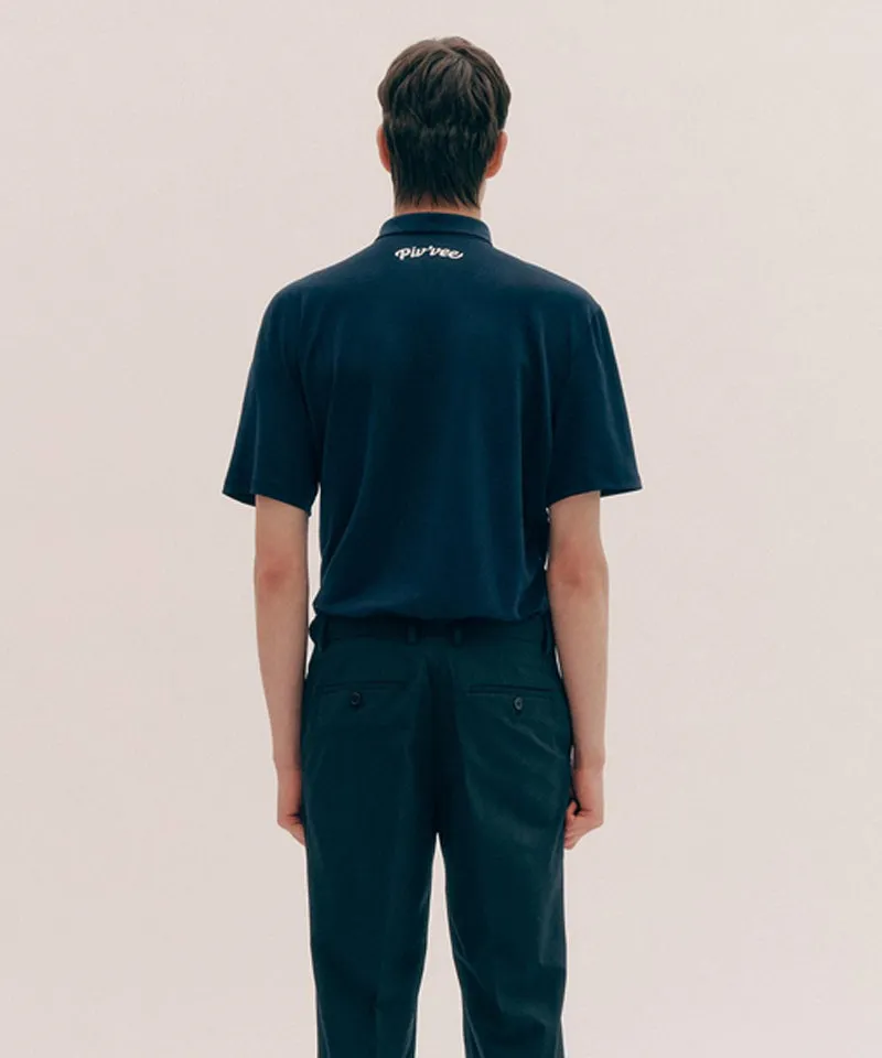 PIV'VEE Men's PK Shirt - Ocean Navy