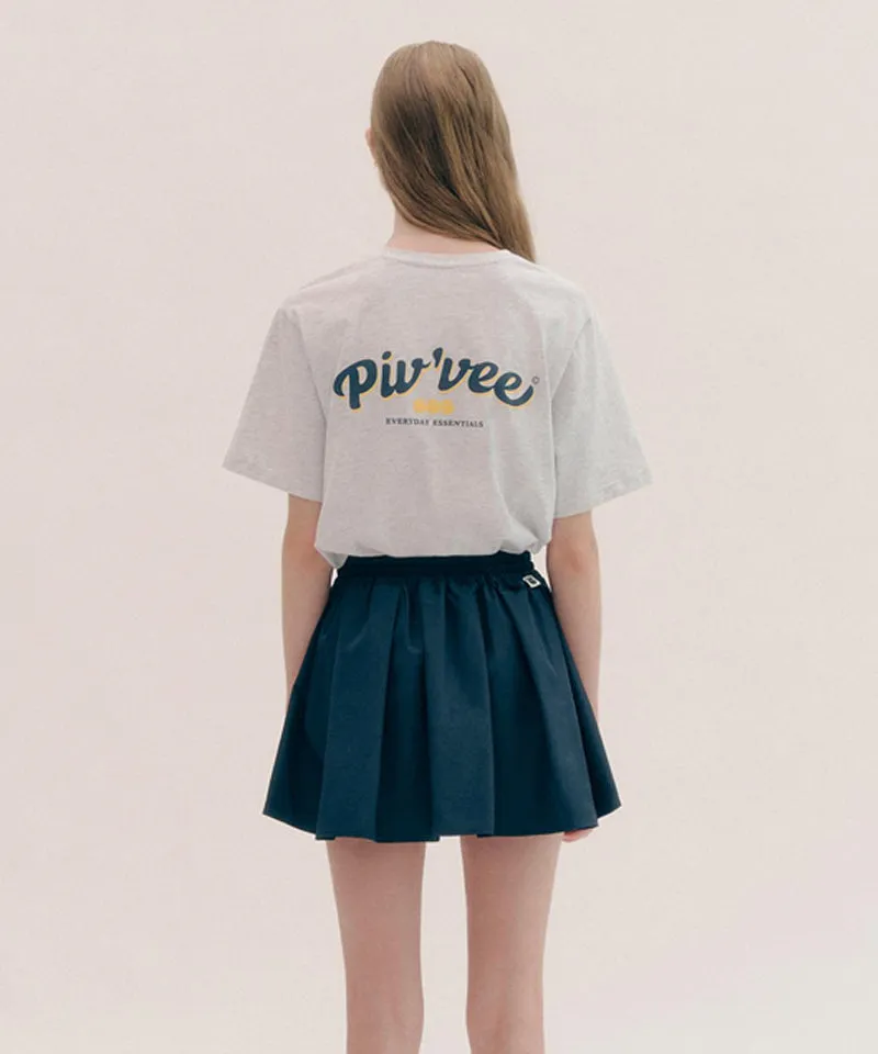 PIV'VEE Triplets Pocket T-shirt - Snow Grey