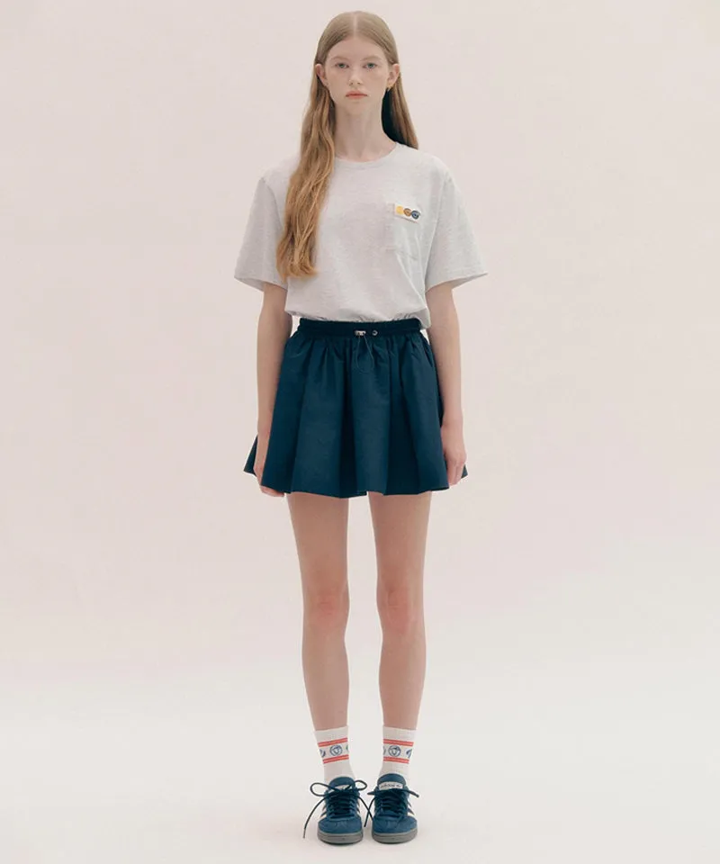 PIV'VEE Triplets Pocket T-shirt - Snow Grey