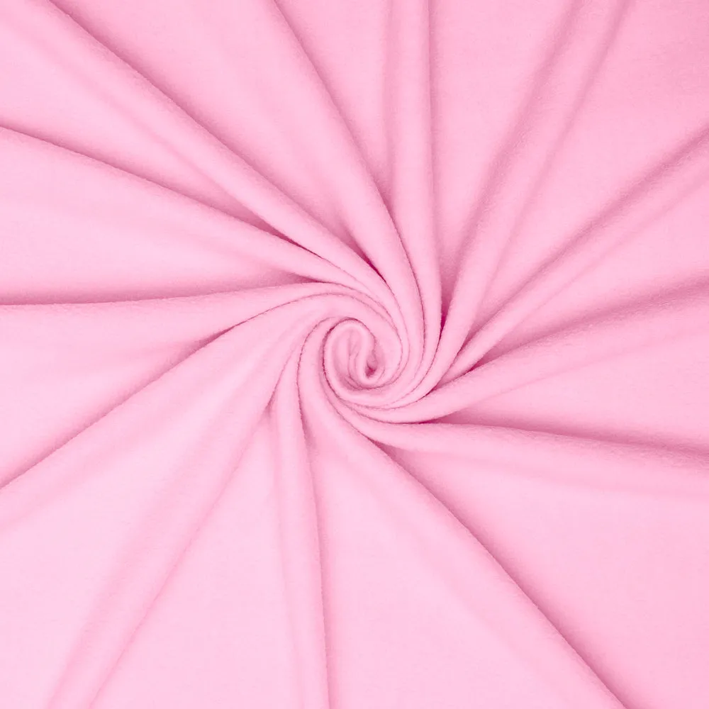 Plain Polar Fleece Baby Pink 150cm