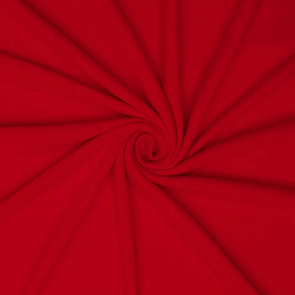 Plain Polar Fleece Red 140cmp