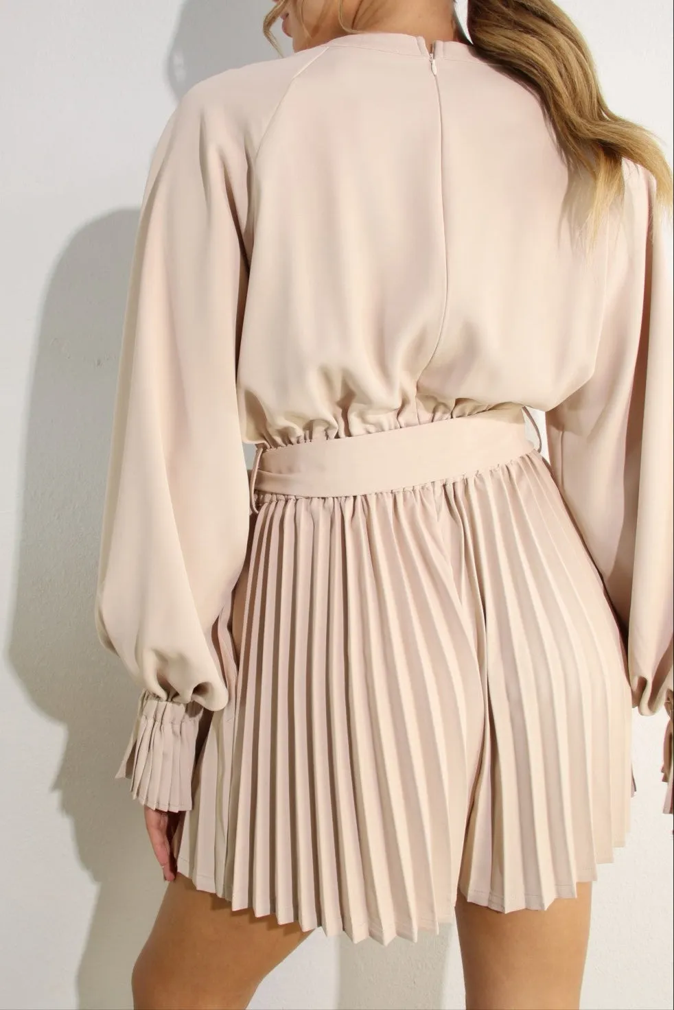 Pleat the Town Romper