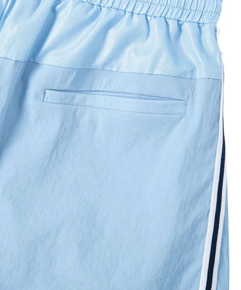 POSHERD Light Cool Stripe Banding Shorts - Blue