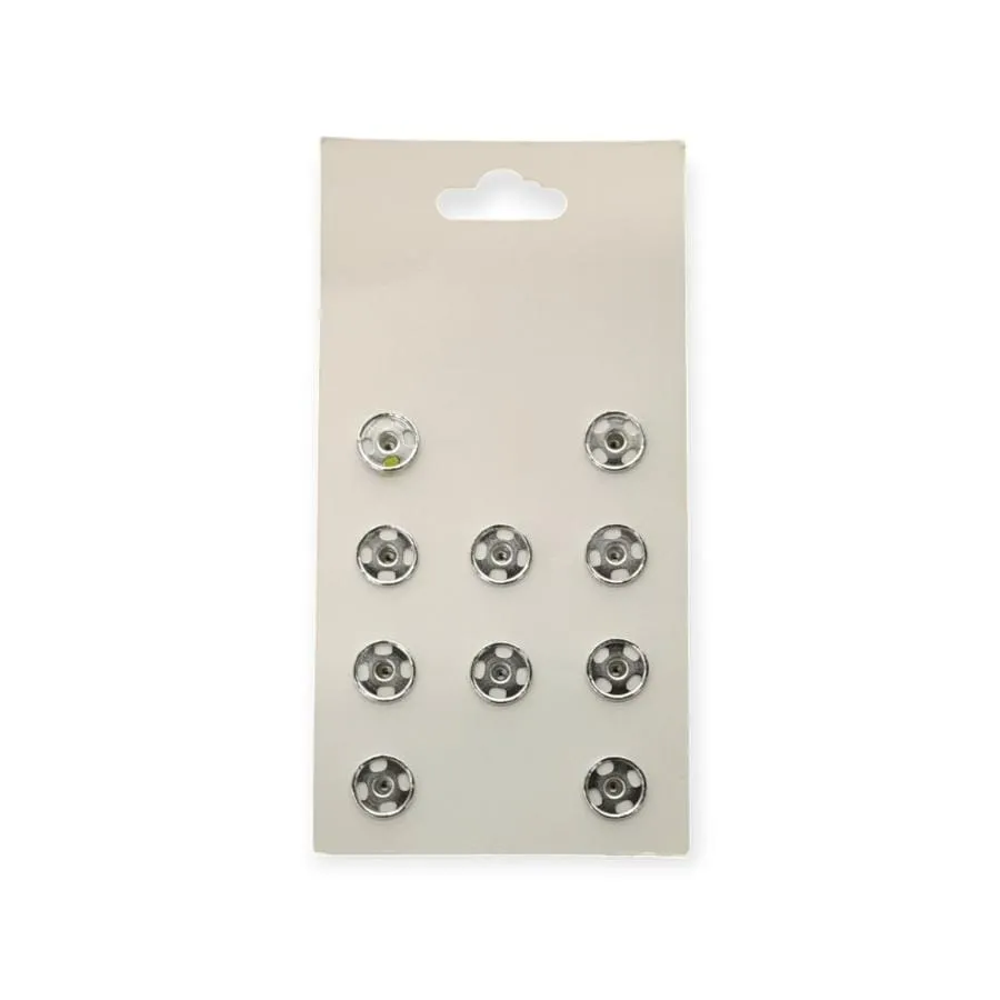 Press Studs Silver Size 2