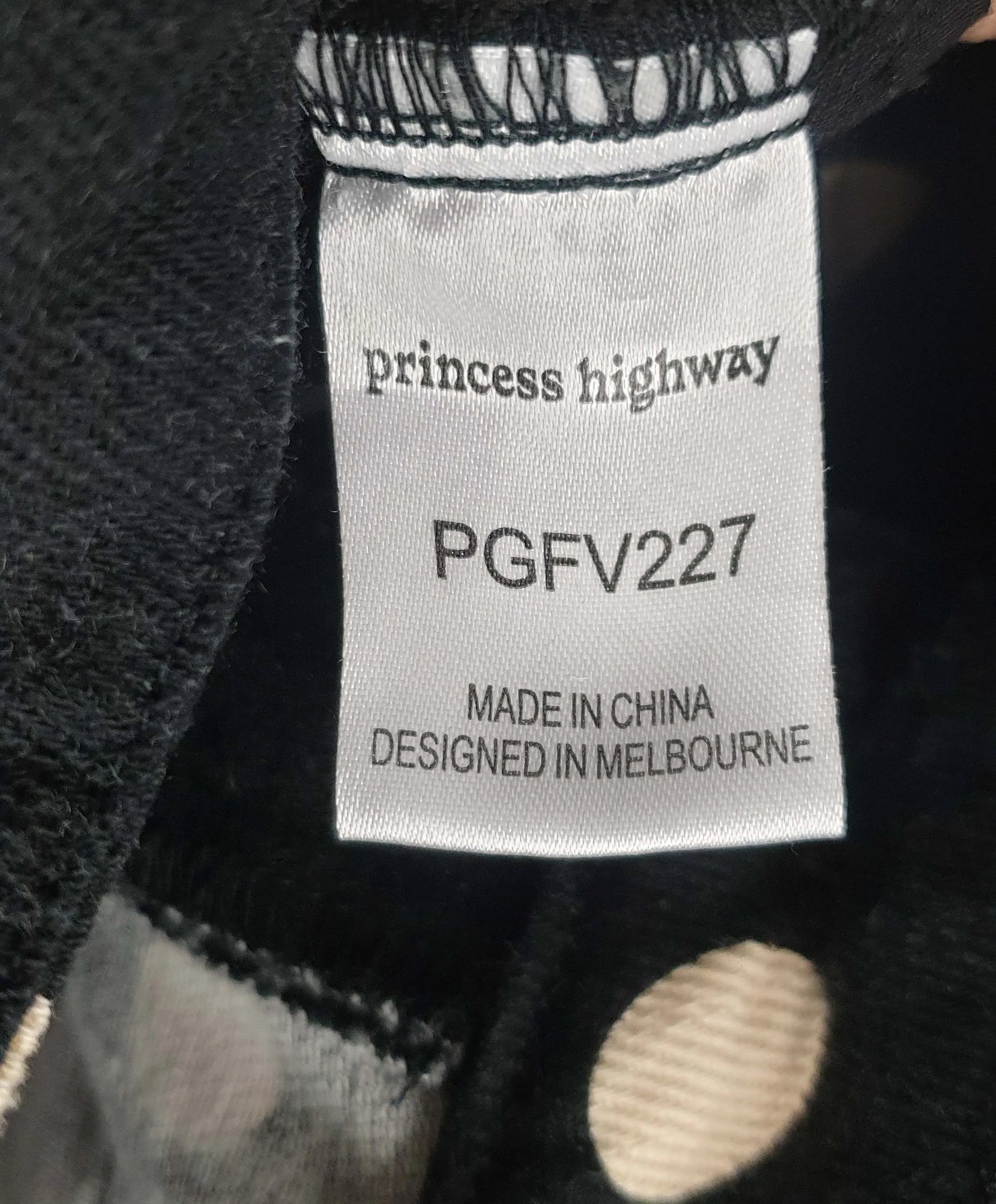 Princess Highway black polka dot jeans size 14, best fits 12-14