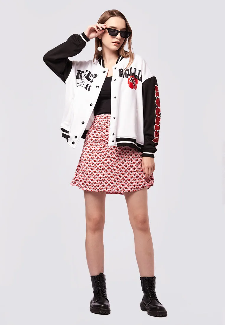 Printed Varsity Jacket