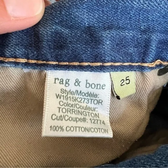 Rag &amp; Bone Boyfriend Shorts in Torrington Wash