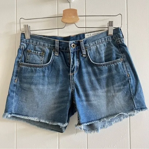 Rag &amp; Bone Boyfriend Shorts in Torrington Wash