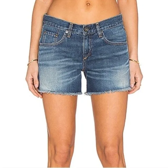 Rag &amp; Bone Boyfriend Shorts in Torrington Wash