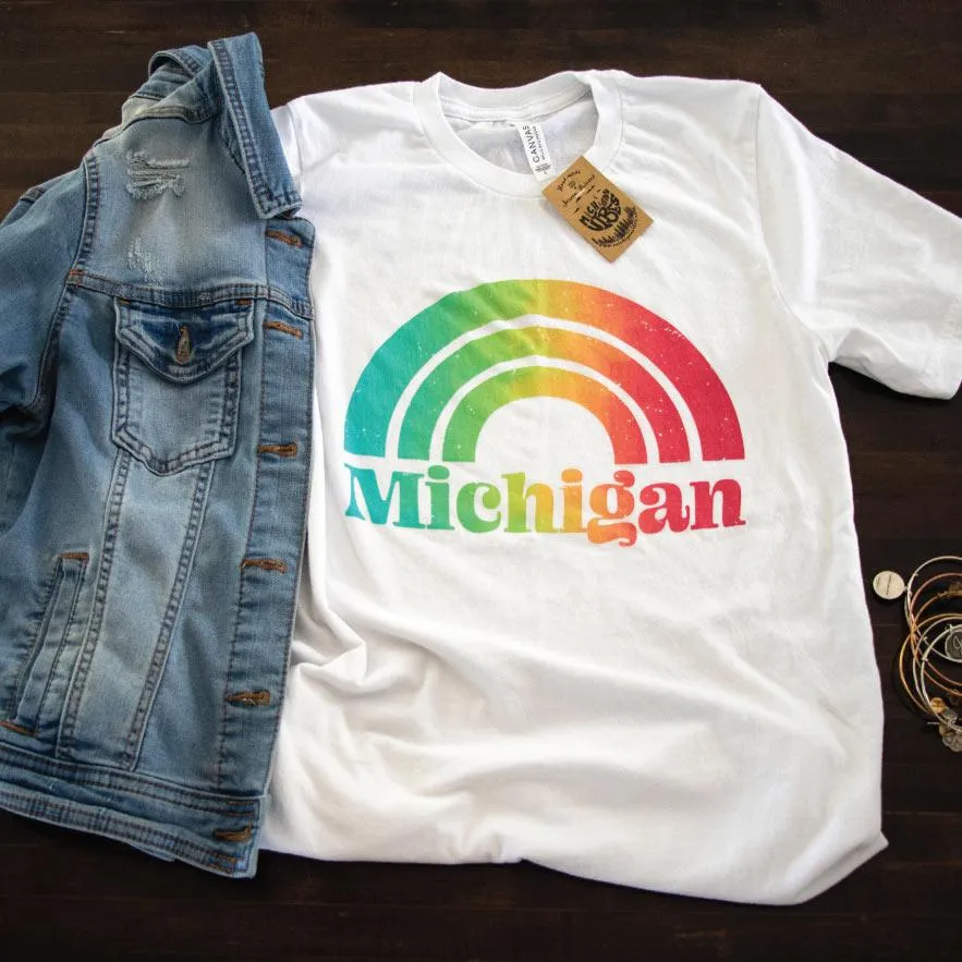 Rainbows over Michigan Tee