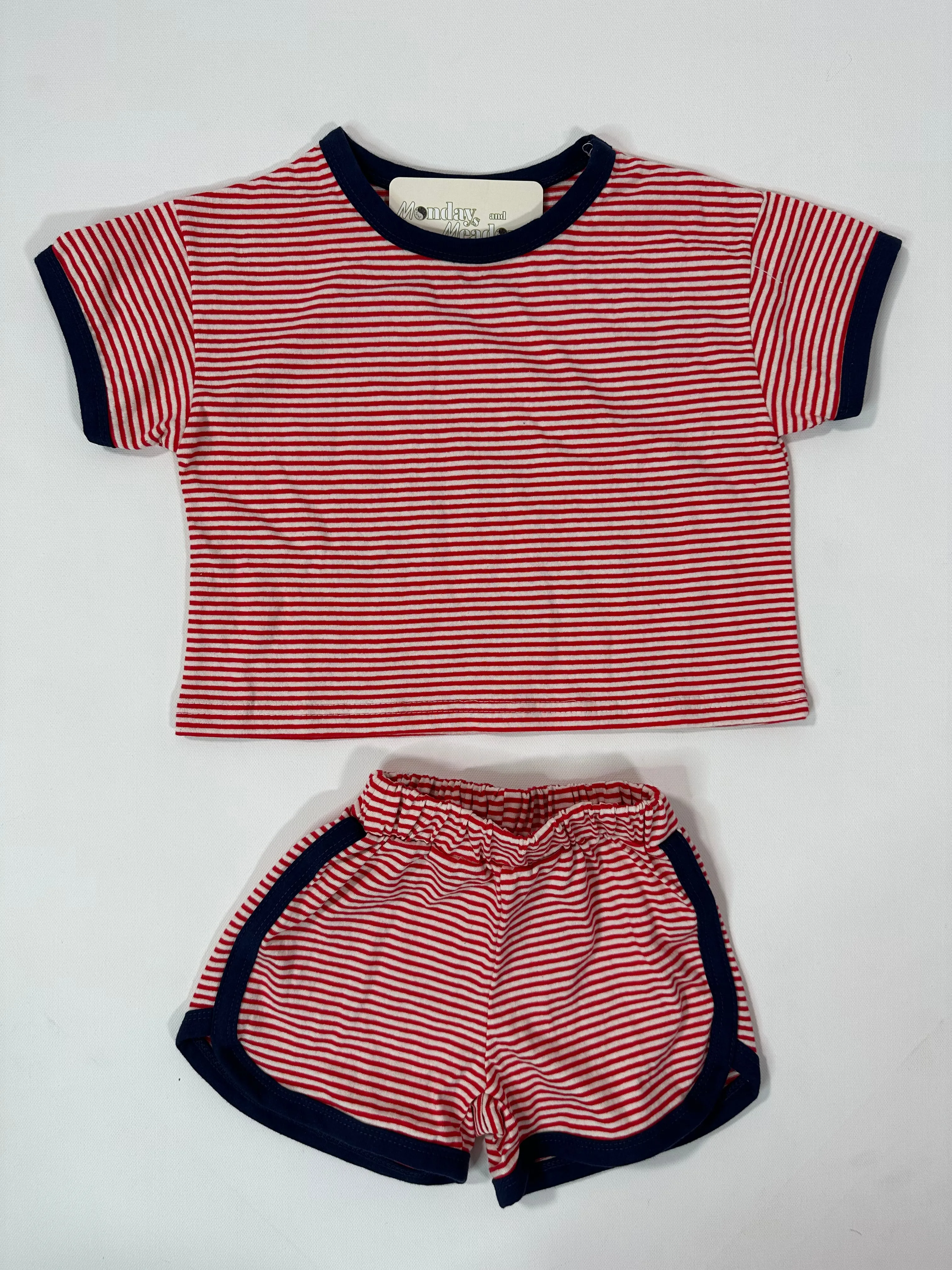 Red White Blue Stripes Track Set