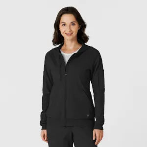 RENEW 8159 Knit Women’s Zip Hoodie Black