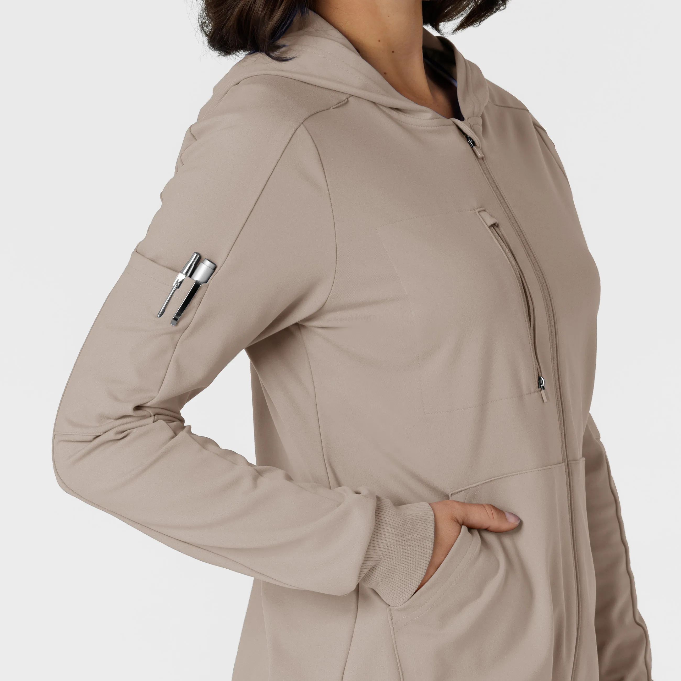 RENEW 8159 Knit Women’s Zip Hoodie Haze