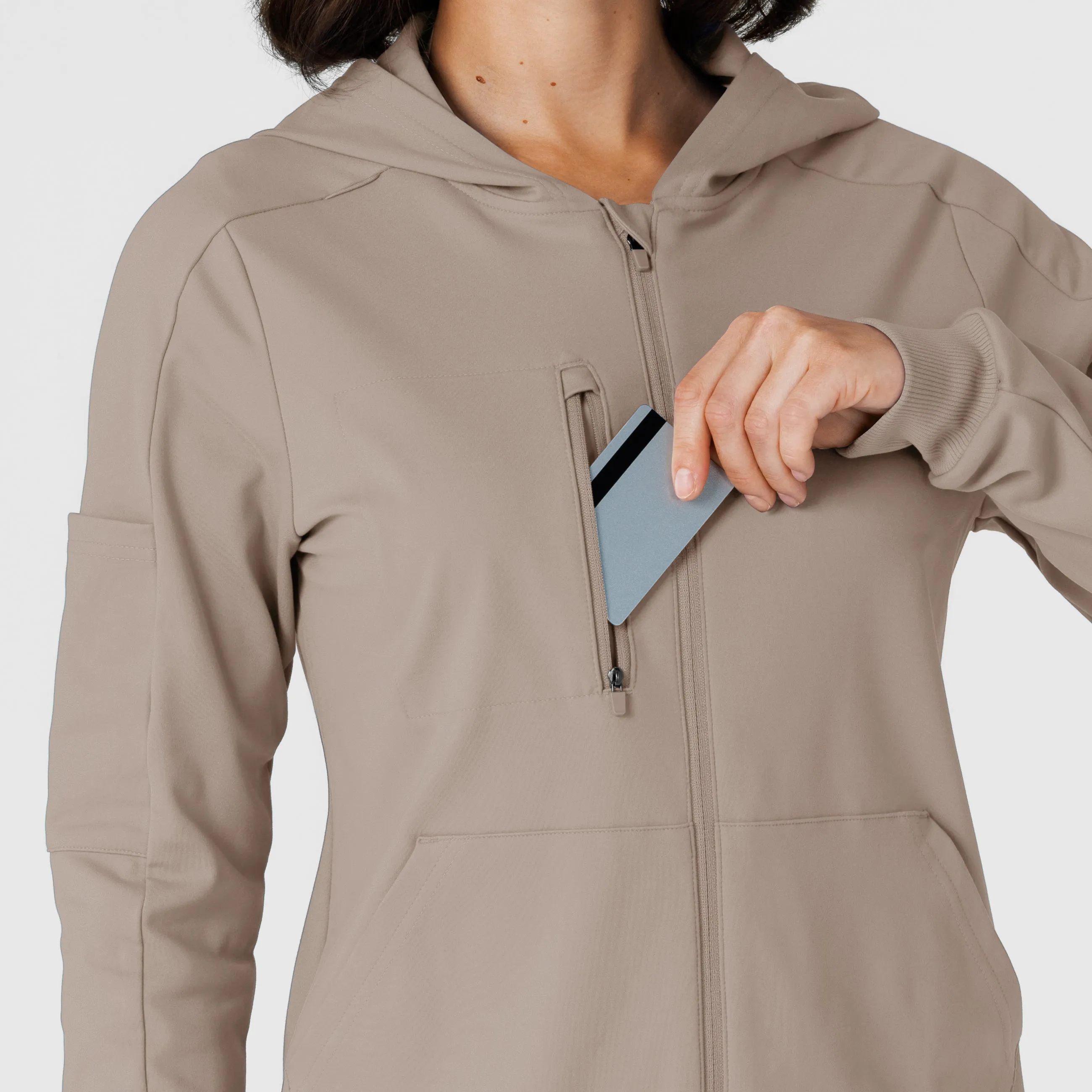 RENEW 8159 Knit Women’s Zip Hoodie Haze