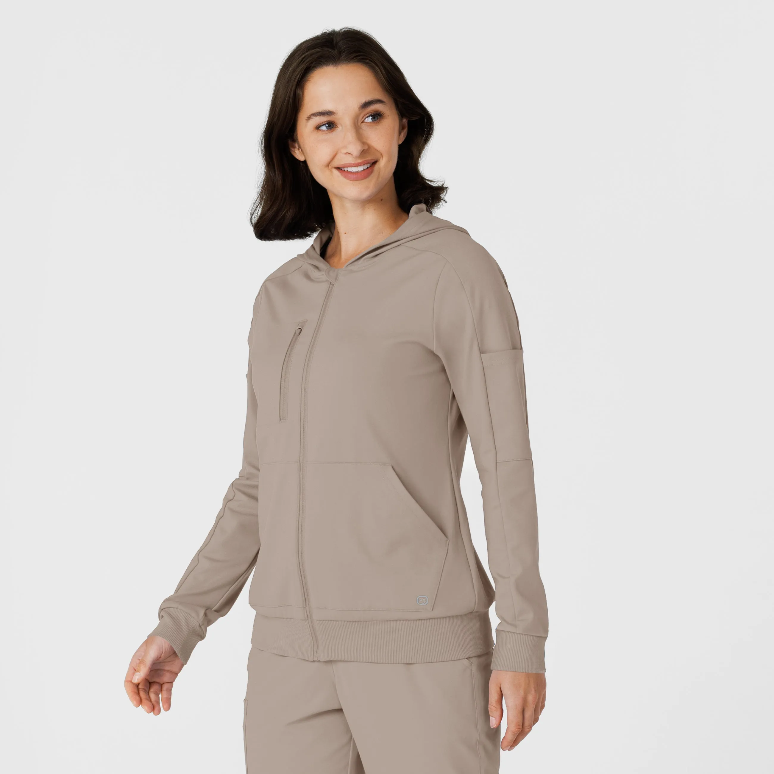 RENEW 8159 Knit Women’s Zip Hoodie Haze