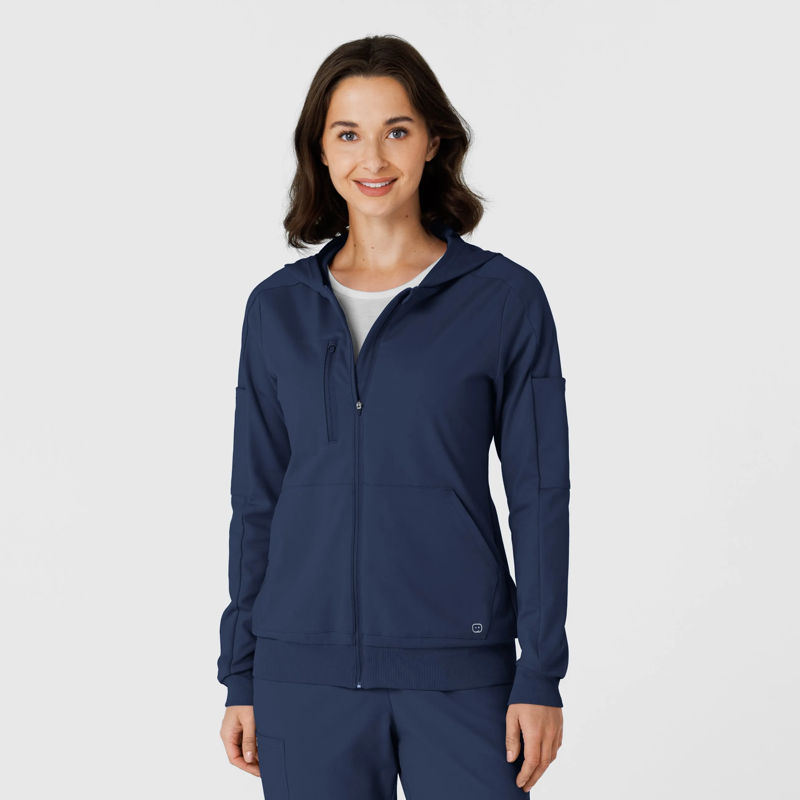 RENEW 8159 Knit Women’s Zip Hoodie Navy