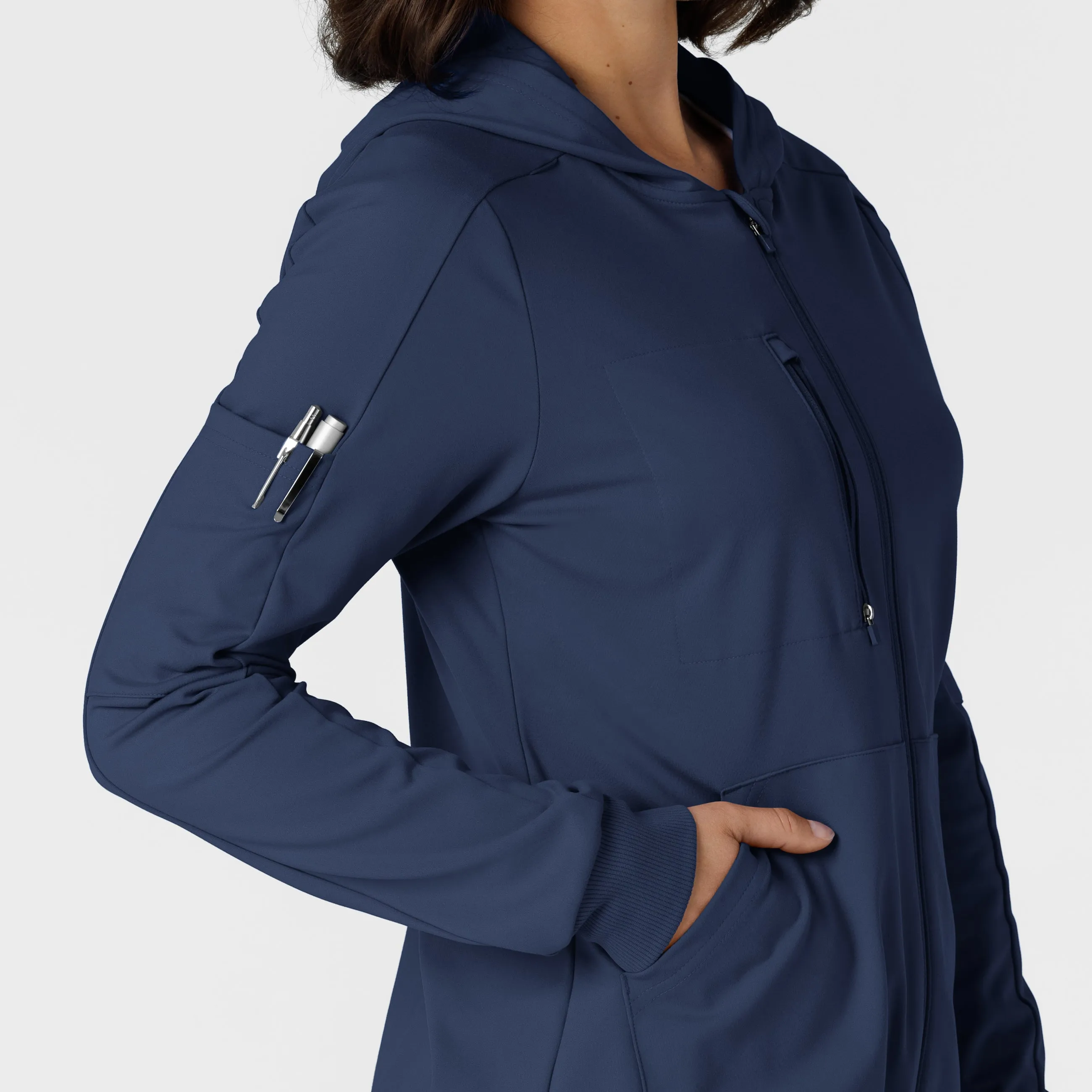 RENEW 8159 Knit Women’s Zip Hoodie Navy