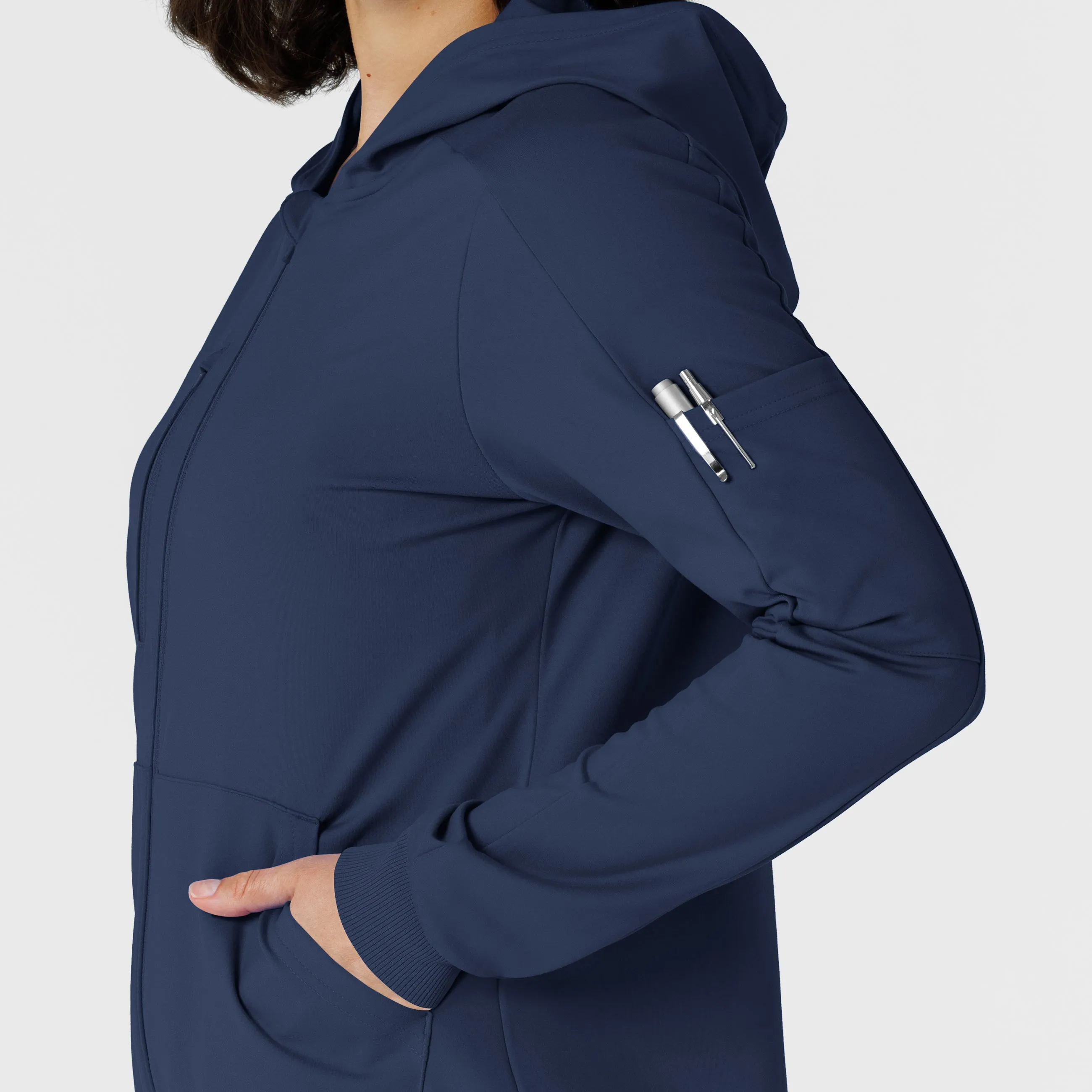 RENEW 8159 Knit Women’s Zip Hoodie Navy