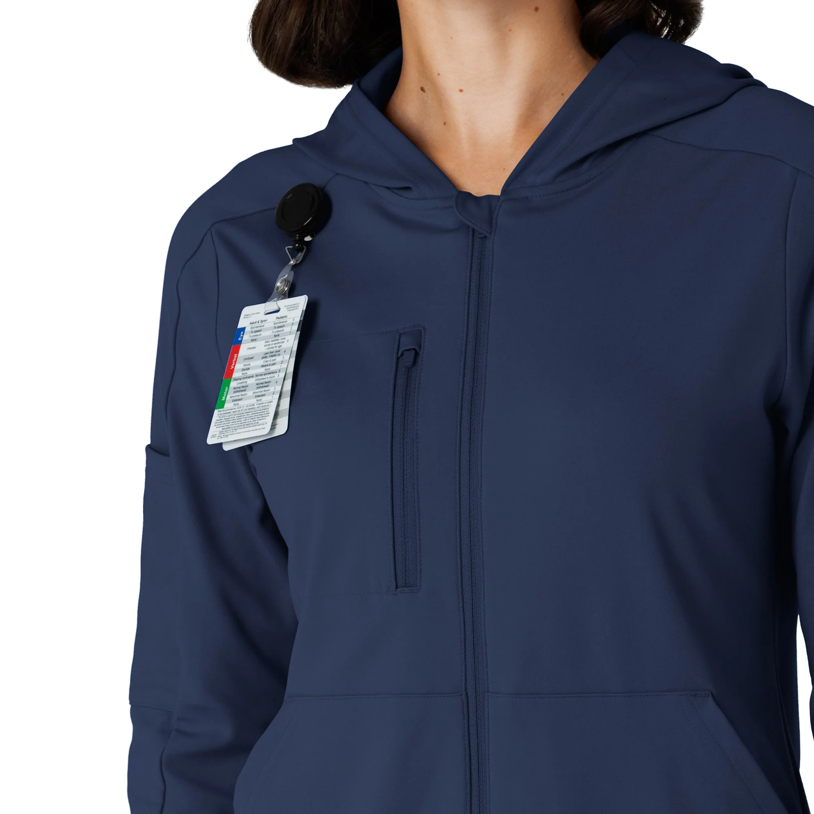 RENEW 8159 Knit Women’s Zip Hoodie Navy