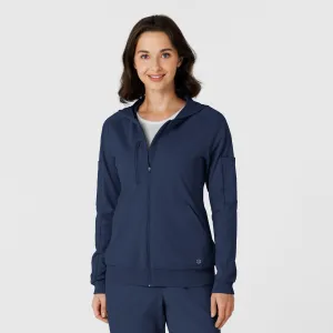 RENEW 8159 Knit Women’s Zip Hoodie Navy