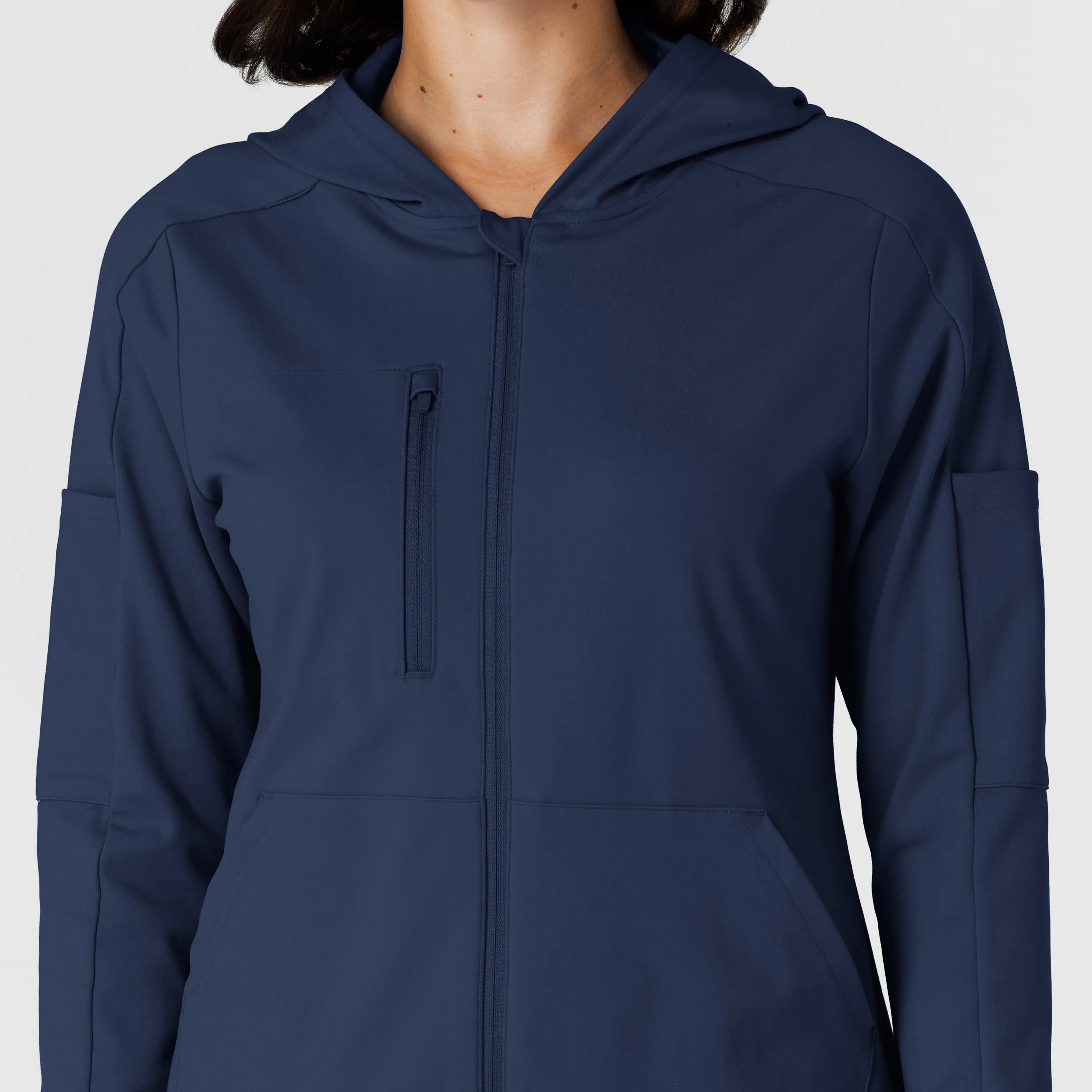 RENEW 8159 Knit Women’s Zip Hoodie Navy