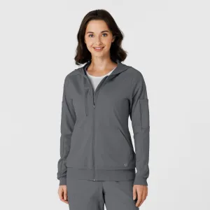 RENEW 8159 Knit Women’s Zip Hoodie Pewter