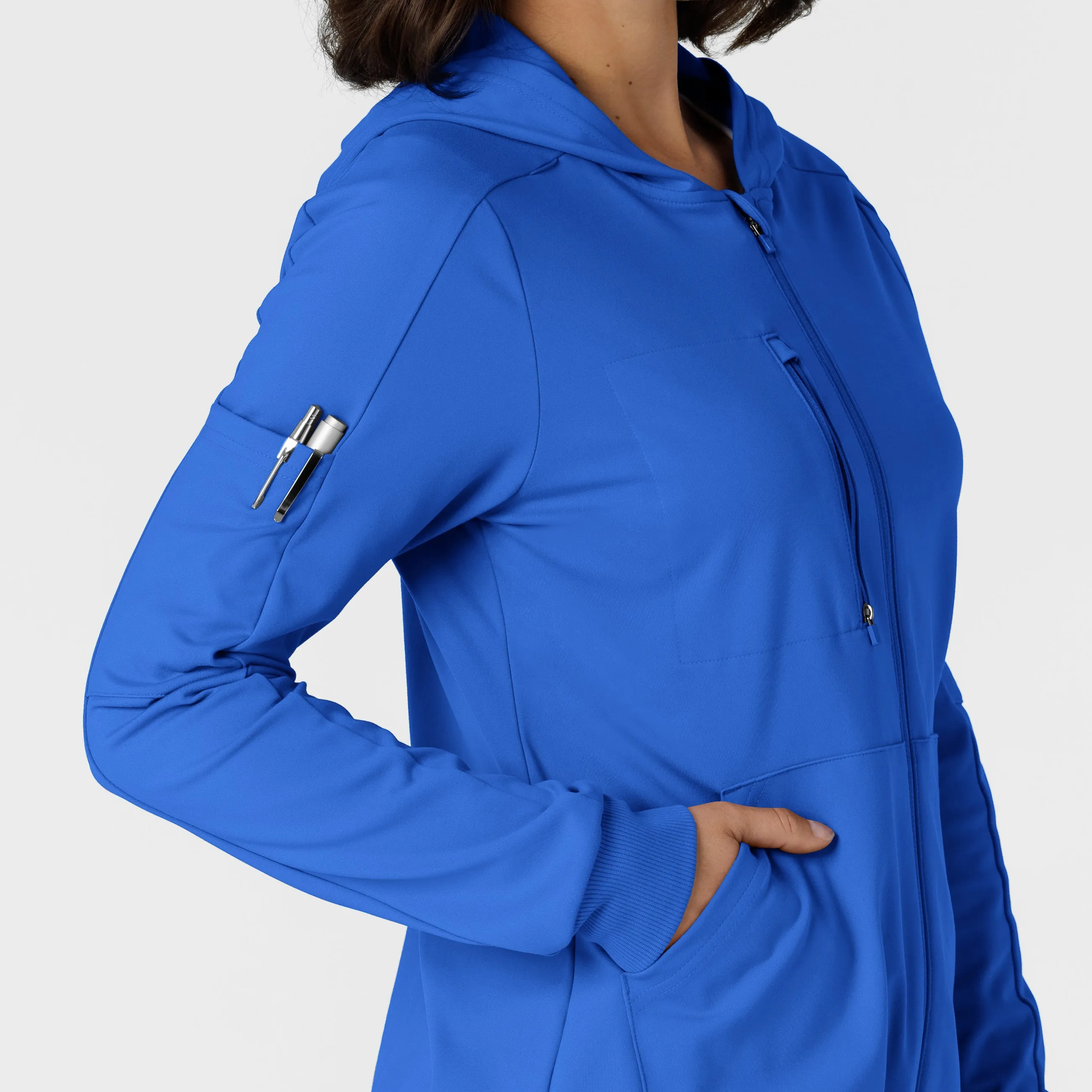 RENEW 8159 Knit Women’s Zip Hoodie Royal