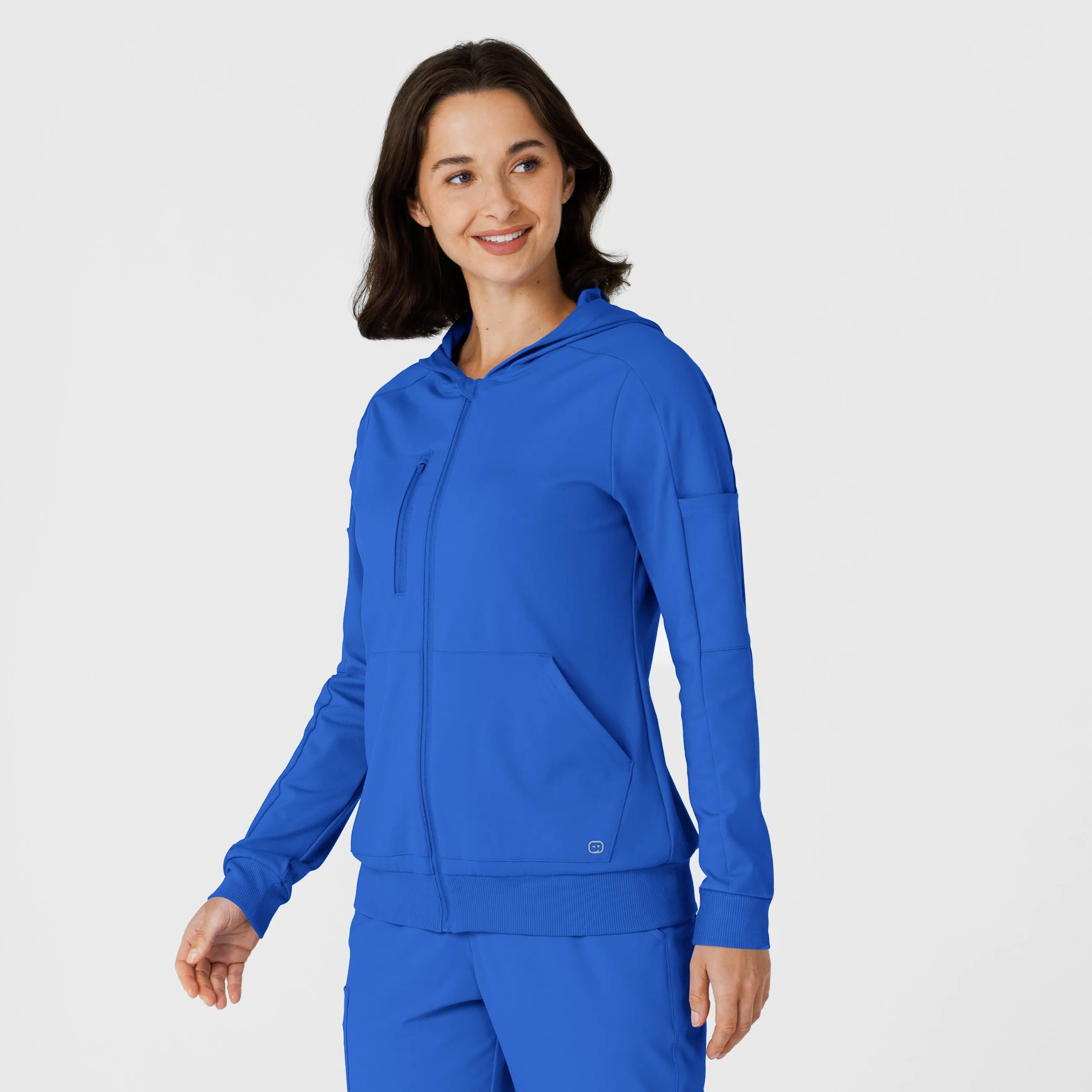 RENEW 8159 Knit Women’s Zip Hoodie Royal