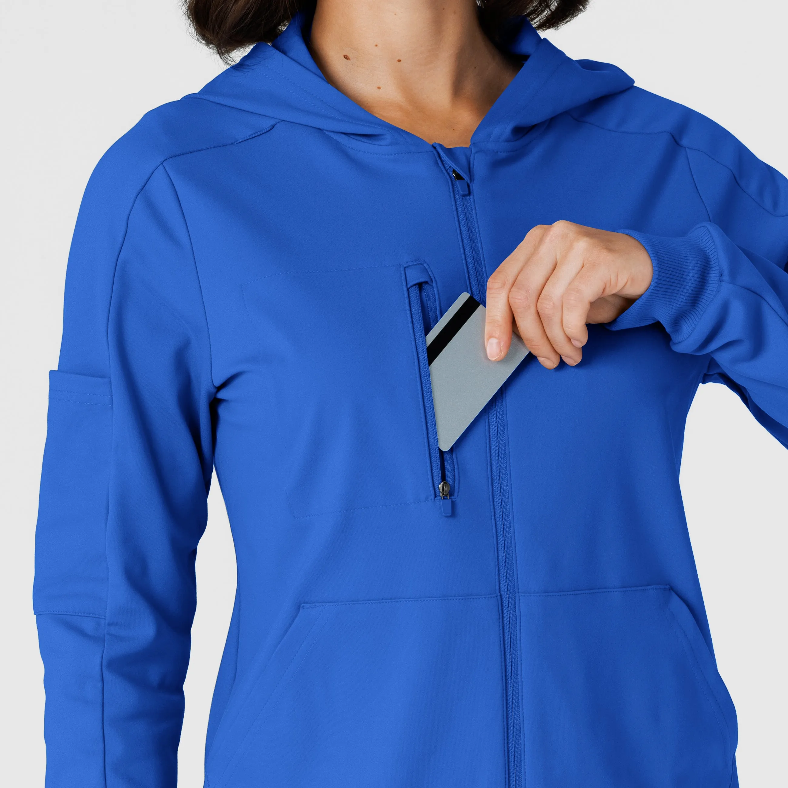 RENEW 8159 Knit Women’s Zip Hoodie Royal