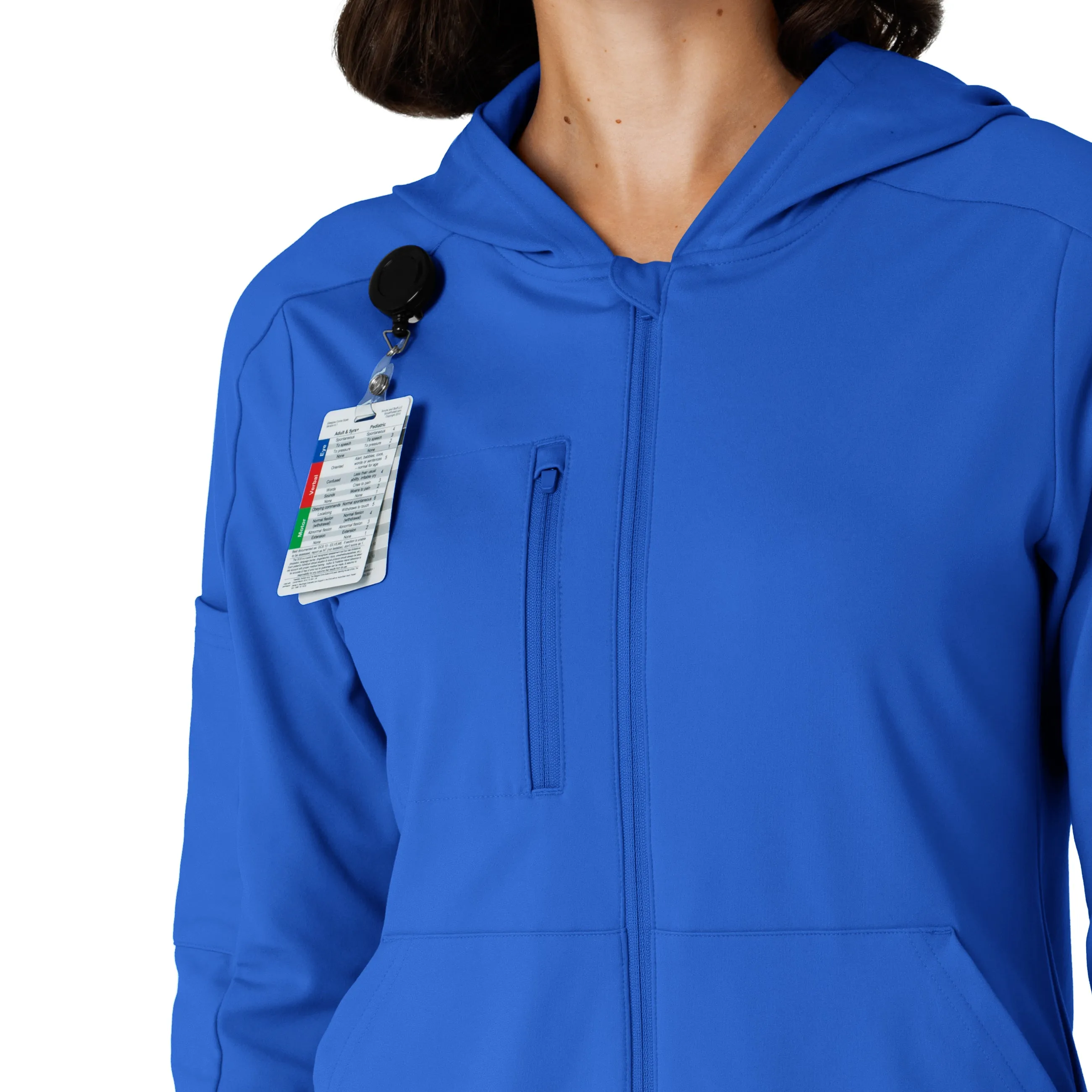 RENEW 8159 Knit Women’s Zip Hoodie Royal