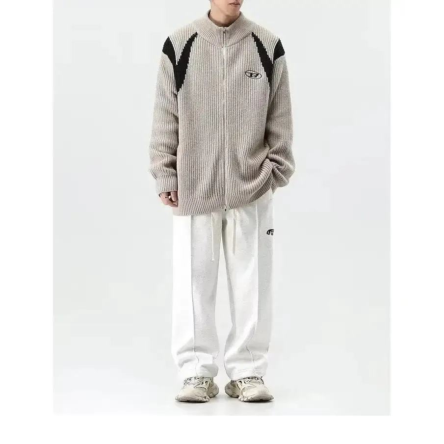Retro Loose Fit Knitted Jacket from Y2K Streetwear Collection