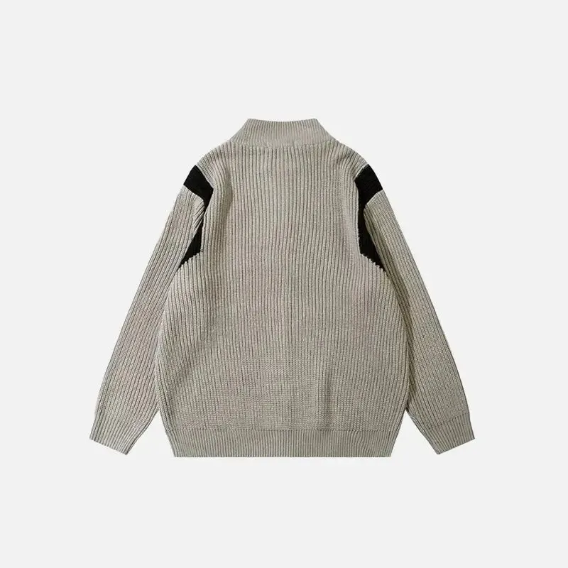 Retro Loose Fit Knitted Jacket from Y2K Streetwear Collection