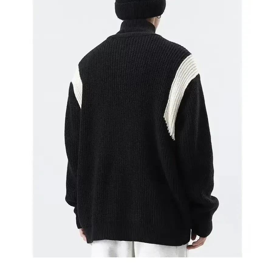 Retro Loose Fit Knitted Jacket from Y2K Streetwear Collection