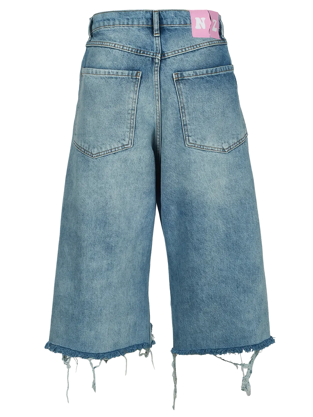Ripped Denim Shorts