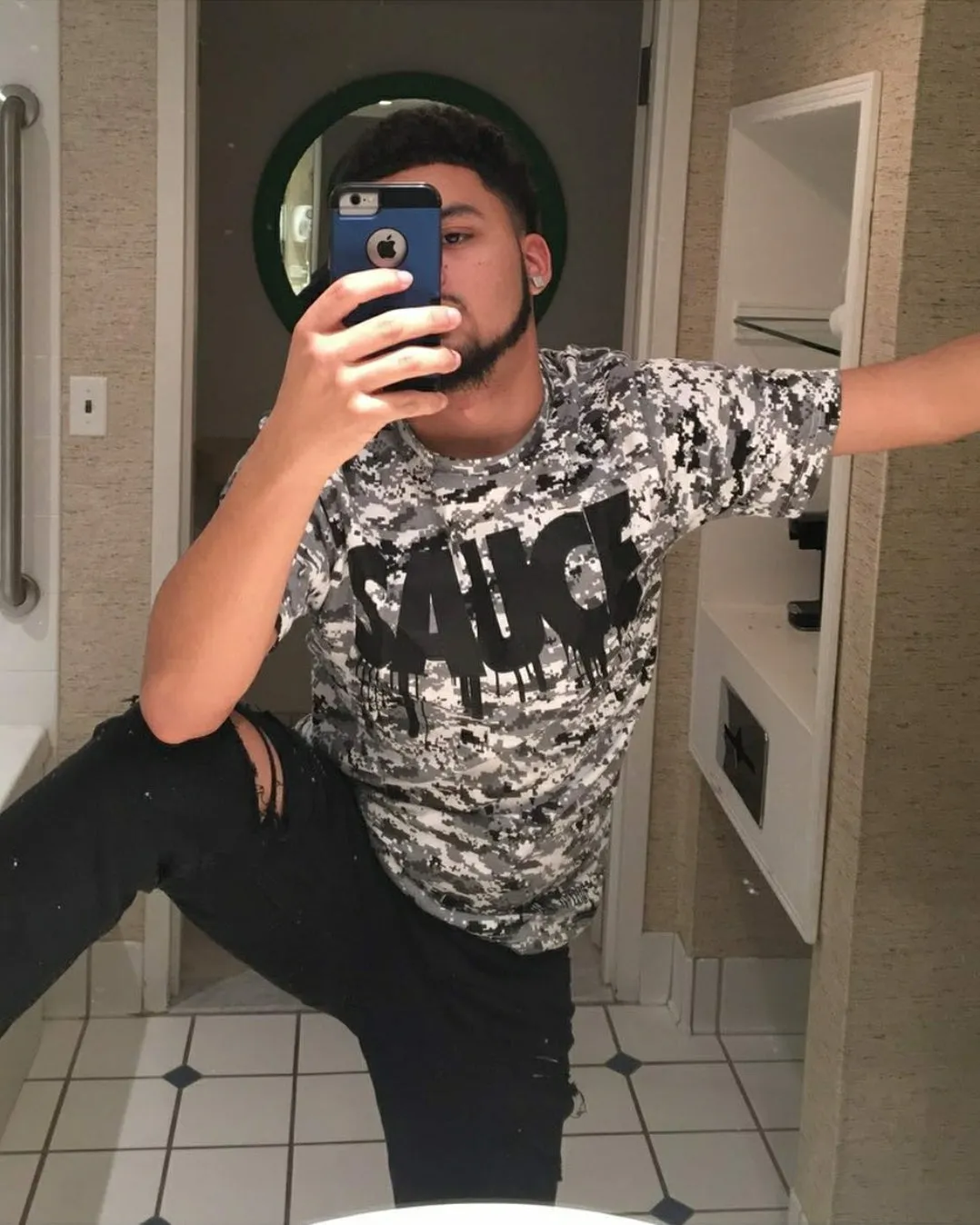Sauce | Digital White Camo Tee