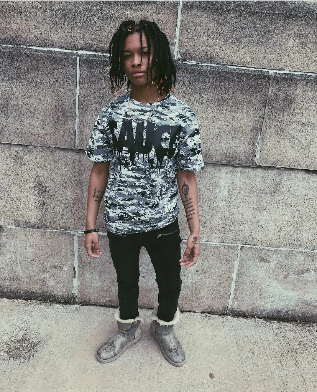 Sauce | Digital White Camo Tee